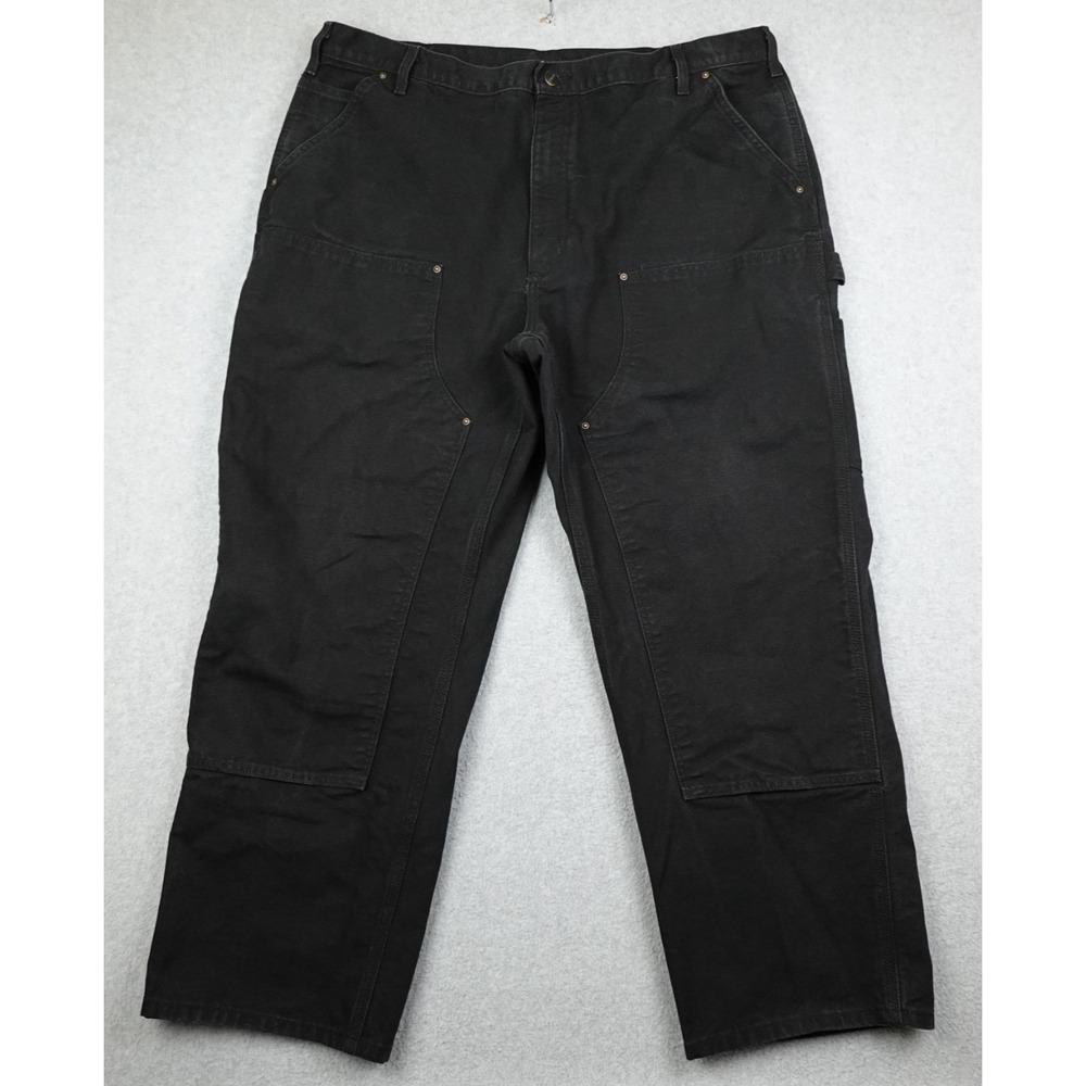 Carhartt B136 BLK Double Knee Carpenter Pants Mens 42x30 Loose Fit Vintage